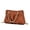 Cognac, variant on Marvila Minimalist Vegan Leather Chain Ruched Shoulder Bag by Mia K