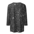 thumbnail image 4 of Womens Mardi Gras Tops 2026 Carnival Outfits Tops Crew Neck Mask Graphic Sequin Print Shirts Tshirt Clothing, 4 of 5