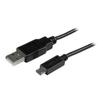 StarTech.com 6 ft Mobile Charge Sync USB to Slim Micro USB Cable for Smartphones and Tablets - A to Micro B