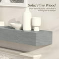 thumbnail image 4 of Fireplace Mantel, 72 Inch Solid Wood Mantels for Over Fireplace 5" Thick Wall Mounted Shelves Farmhouse Shelf Handcrafted Wooden Floating Mantel Shelf for Wall 72 X 8 X 5 - Weathered Grey, 4 of 8