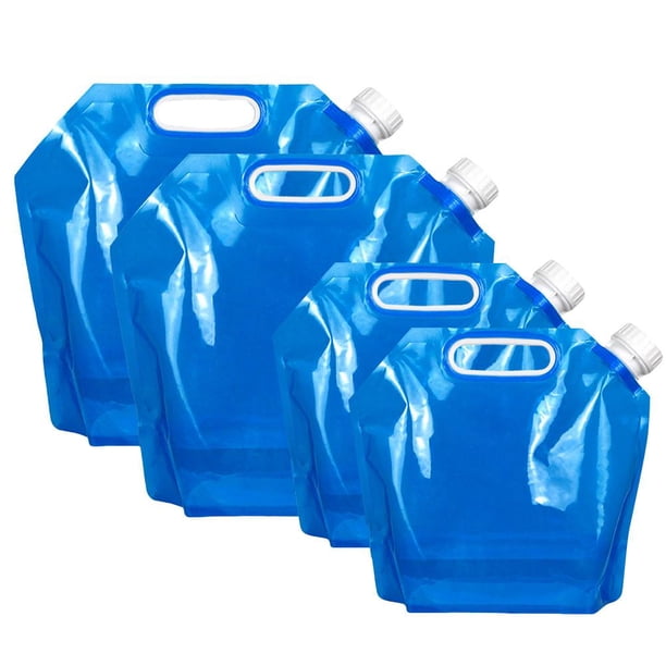 Bolsas De Almacenamiento De Agua Bolsas De Suministro De Agua Bolsas De Agua Plegables Para Emergencias Desastres Uso Al Aire Libre 5L 10L 4 Uds Methold HA035159-00