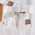 thumbnail image 6 of NOLDARES Newborn Baby Boy Clothes 2pcs Crewneck Short Sleeve Round Neck Top Drawstring Shorts Dinosaur Pattern Outfits(Navy,6-12 M), 6 of 6