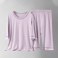 thumbnail image 2 of KyCheLot Girls Soft Pajamas Comfort Half Sleeve Shirts and Wide Leg Capri Pants Casual wear 2-17 Years, 2 of 6