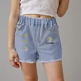 thumbnail image 2 of Akiihool Denim Shorts Girl's Jean Shorts High Waist Straight Leg Denim Shorts (Light Yellow,7-8 Years), 2 of 5