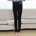 thumbnail image 4 of Puntoco Mujeres Imprimir Invierno Cálido Apretado Grueso Terciopelo Lana Cachemira Pantalones Pantalones Leggings Puntoco Puntoco-5269, 4 of 9