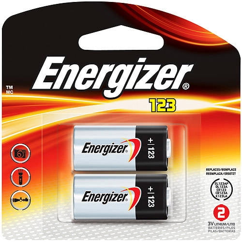 Energizer 123 Lithium Batteries, 2Pack