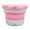 thumbnail image 3 of Mini Washer, Pink Foldable Washing Machine ABS  Cleaning  For Home For Hotel US Plug, 3 of 8