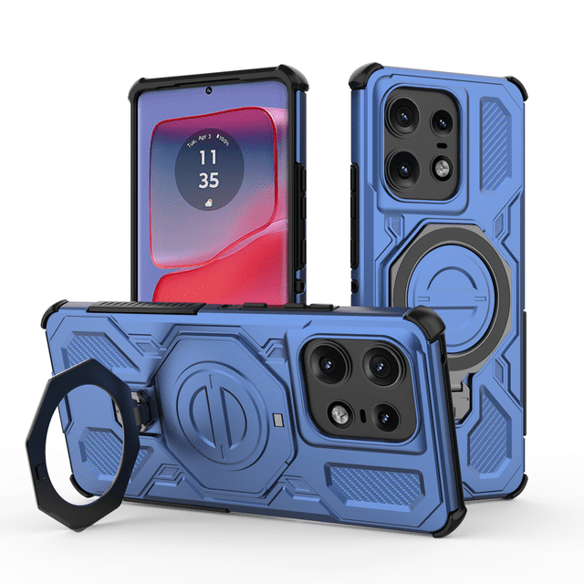 Funda GANGXUN para Motorola Edge 50 Pro 5G , magnética, ligera, soporte 360°, antigolpes