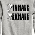 thumbnail image 3 of Peanuts - Snoopy Inhale Exhale - Toddler & Youth Crewneck Fleece Sweatshirt, 3 of 6