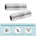 thumbnail image 4 of 2Pcs 18x55mm Conector de manguera, Adaptador de tubería de acero inoxidable 304 para sistemas de vacío, Conexiones industriales, Equipos neumáticos, Plata, 4 of 6