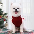 thumbnail image 5 of Classic Red Snow Pet Turtleneck Dog Sweater Puppy Kitten Cats Apparel Clothes, 5 of 7