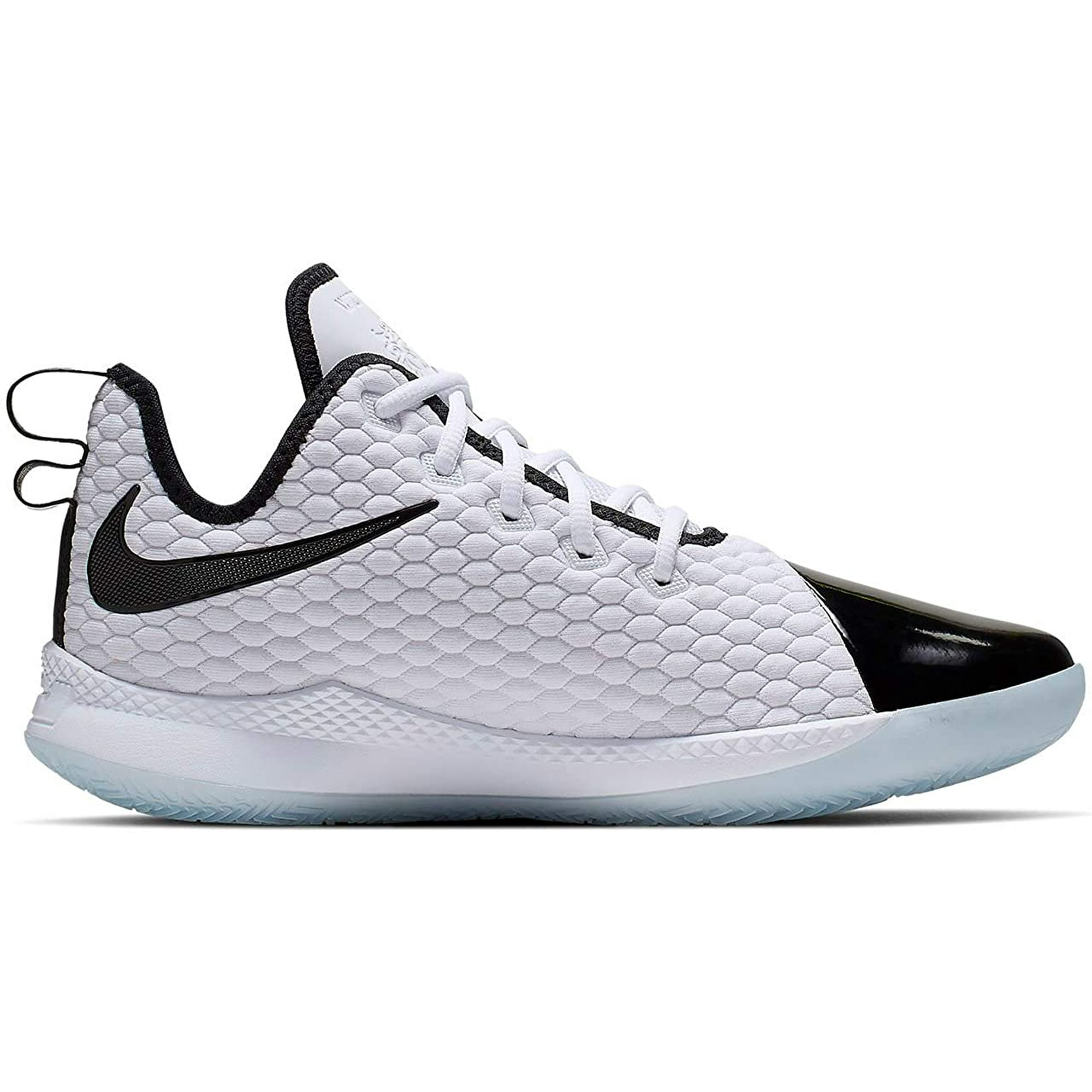 Nike Men s Lebron Witness III PRM Basketball Shoes White Black Half Blue Size 8 M US Walmart