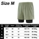 thumbnail image 2 of Pantalones cortos para correr 2 en 1 para hombre con forro, pantalones cortos de entrenamiento Dry Fit con bolsillos, 2 of 5