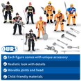 thumbnail image 3 of Figuras de acción HAPTIME Firefighter de 4 pulgadas, 8 piezas, +3 años, 3 of 6