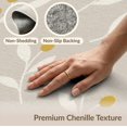 thumbnail image 4 of ODIKA 9'x12' Beige Elegance with Mustard Botanical Washable Area Rug Chic Minimalist Daisy Pattern for Modern Decor for Dining Room, Basement, Large Office, Non-Slip Chair-Friendly, 4 of 5
