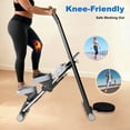 thumbnail image 4 of Foldable Stair Stepper for Home, 3-Level Adjustable Handle & Pedal Incline Stair Stepper with Resistance Bands, Multi-Function Electronic Monitor,Indoor Cardio Fitness Equipment, 4 of 9