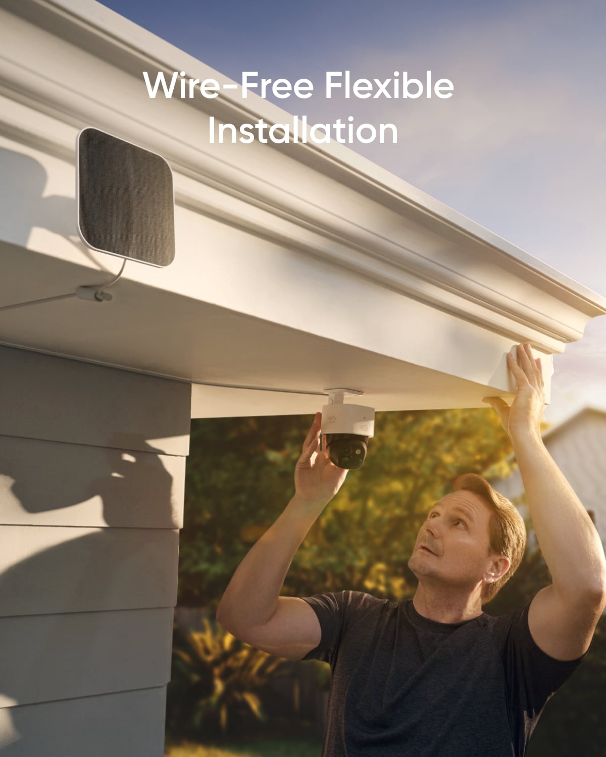 eufy SoloCam S340 Wi-Fi 2K 360° Security Camera Comes with Adjustable Solar Panel, No Monthly Fees