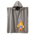 thumbnail image 3 of Kids Hooded Towel Poncho, Ultra Soft Coral Fleece Baby Bath Robe, Quick Dry Animal Cape for Toddlers, Goose Design Swim Beach Gift, 3 of 6