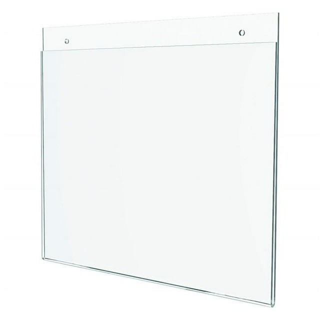 Deflecto 68301VP Single-Sided Classic Image Wall Mount Sign Holder, Clear