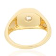thumbnail image 2 of KIRAN FINE JEWEL Bezel CZ Diamond Statement Ring Yellow Gold Plated 925 Silver Wedding Women Gemstone Enamel Statement Jewelry Gift For Her, 2 of 5
