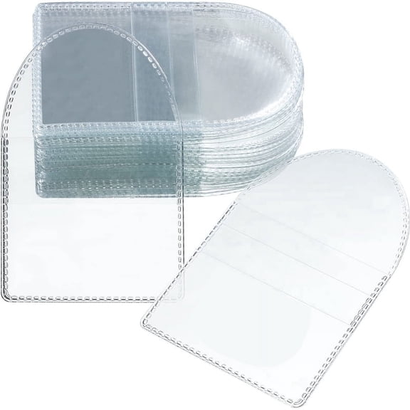 Vruelia 100Pcs Single Pocket Coin Flip, 2Inch Individual Clear Plastic Sleeves Holders Coin Holder Small Coin Sleeves