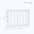 thumbnail image 3 of Dream On Me Sleepy Little Sloth, Moon Bear Reaching For The Stars Toddler Rail I Rounded Spindles I Mid- Century Meets Modern in White, 3 of 5