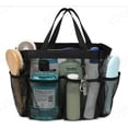 thumbnail image 1 of Large Portable Mesh Shower Caddy Durable Tote Bag With Multiple Pockets For College Dorm And Bathroom Organization, 1 of 1