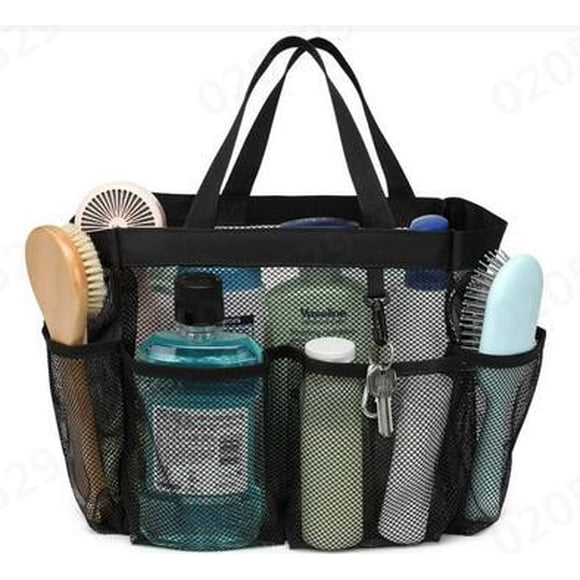 Large Portable Mesh Shower Caddy Durable Tote Bag With Multiple Pockets For College Dorm And Bathroom Organization