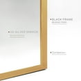thumbnail image 5 of 20x30 Inch Gold Metal Framed Arched Bathrrom Mirror for Wall.(W2203134108), 5 of 6