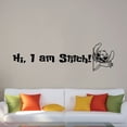 thumbnail image 4 of Hi, I Am Stitch! Cute Lilo and Stitch Disney Cartoon Wall Sticker Art Decal for Boys Girls Room Bedroom Kindergarten Nursery House Fun Home Decors Stickers Wall Art Vinyl Decoration Size (22x40 inch), 4 of 4