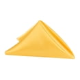 thumbnail image 1 of 50 Pieces, Satin Napkin 20"x20" square Edge: Hemmed Material: 100% Polyester - Canary Yellow (Bright Yellow), 1 of 1