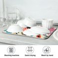 thumbnail image 7 of Yayeee Dish Drying Mat for Kitchen Counter Ultra Absorbent Easy Clean Pad 24x18", Colorful Flowers, 7 of 7