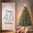 thumbnail image 6 of Sparkling Glittery 40th Birthday Banner Backdrop Background Party Supplies Photography Props Happy Birthday Decors Party Decorations Birthday Party, 6 of 7