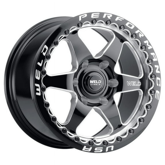 Weld Ventura Wheels S909 15x10 Beadlock Gloss Black