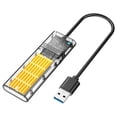 thumbnail image 1 of Caja adaptadora M.2 a USB 3,0, caja HDD 2230 2242 2260 2280mm lector de carcasa Key Disk 5Gbps carcasa chasis para Oro CUTICAT Carcasa del adaptador de lector, 1 of 7