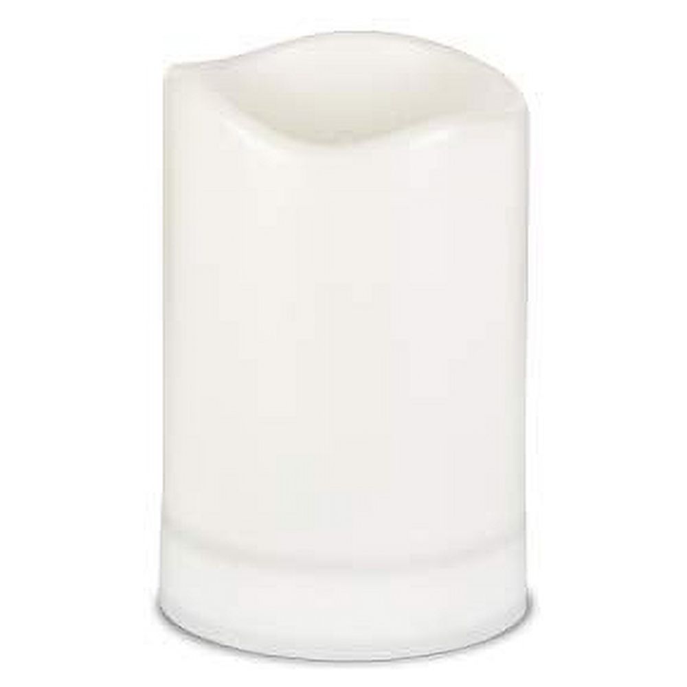 Outdoor Solar Flameless Candle Weatherproof Resin Flickering Flame (4x6)