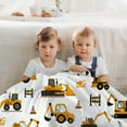 thumbnail image 4 of Kainsy Construction Vehicles Blanket for Boys and Girls, Transportation Trucks Flannel Blanket for Boys Gift, Cute Vehicles Throw Blanket for Bed Sofa, Trucks Cars Printed Blanket - Inches(50"x60"), 4 of 8