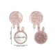 thumbnail image 2 of Espejo de maquillaje en forma de conejo para mujeres de 1 pieza de Unique Bargains para salón de belleza, viaje, espejo de vidrio de acetato rosa, 2 of 3