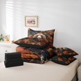 thumbnail image 6 of Feelyou 3D Brown Bear Bedding Comforter Set 7pcs, Autumn Leaves Queen Bedding Sets, 6 of 8