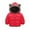 Red, variant on Kids Hooded Down Coat Boys Girls Winter Jacket Windproof Fleece Lined Thicken Warm Outerwear,2-7T