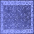 thumbnail image 1 of Ahgly Company Indoor Square Oriental Blue Traditional Area Rugs, 7' Square, 1 of 4