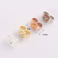 thumbnail image 3 of Gold Silver Color Small Butterfly Ear Stud Jewelry Findings Accessories Stainless Steel Jewelry Making Supplies Ear Stopper Earring Blocked Earrings Back ROSE GOLD, 3 of 8