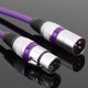 thumbnail image 4 of Versión en color 2055-18 Cable color púrpura XLR 3 pines a cable audio cable micrófono 1 8 metros (Púrpura), 4 of 9