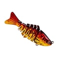 thumbnail image 1 of Señuelo de pesca de 7 segmentos para agua salada y agua dulce, atrayente de peces realista, para jóvenes y adultos aficionados a la pesca, 1 of 5