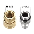 thumbnail image 3 of Uxcell M14x1.5 Male & Female Thread Brass & Stainless Steel Quick Connect Kit, 3 of 5