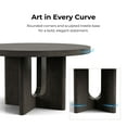 thumbnail image 5 of Furniture of America Cheri 54" Solid Wood Round Indoor Dining Table, White Oak, 5 of 9