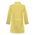thumbnail image 2 of Panda Uniform Medical Lab Wear for Women, Doctor Coat, M, Yellow, 2 of 8