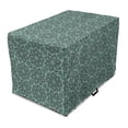 thumbnail image 1 of Ethnic Dog Crate Cover, Oriental Themed Floral Pattern Folkloric, Easy to Use Pet Kennel Cover Small Dogs Puppies Kittens, 7 Sizes, Forest Green Seafoam, by Ambesonne, 1 of 1