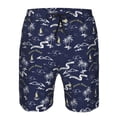 thumbnail image 3 of Balery Hawaiian Style Traje de Baño Estilo Hawaiano para Hombre, Shorts de Secado Rápido con Bolsillos-Large, 3 of 6