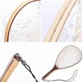 thumbnail image 3 of Fly Fishing Landing Net Trout Fishing Net, Soft Rubber Catch and Release Fish Net with Wooden Handle, 3 of 5